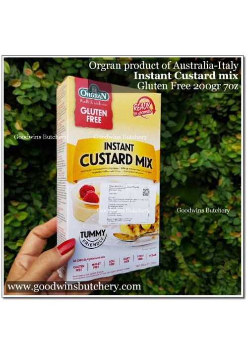 Gluten free Australia-Italy ORGRAN CUSTARD MIX 200g 7oz